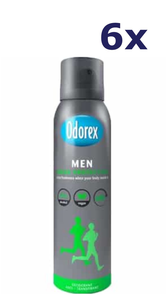 6x Odorex Deospray Men - Fresh Protection 150 ml