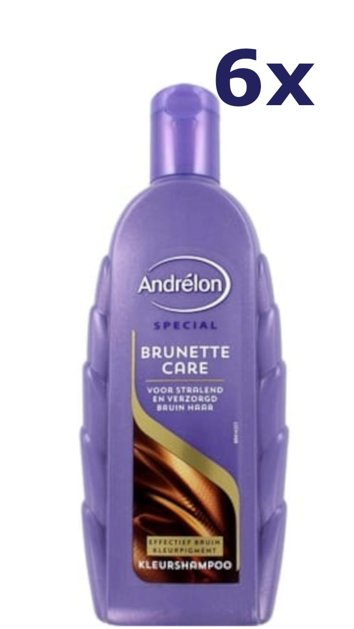 6x Andrelon Shampoo - Brunette Care 300 ml