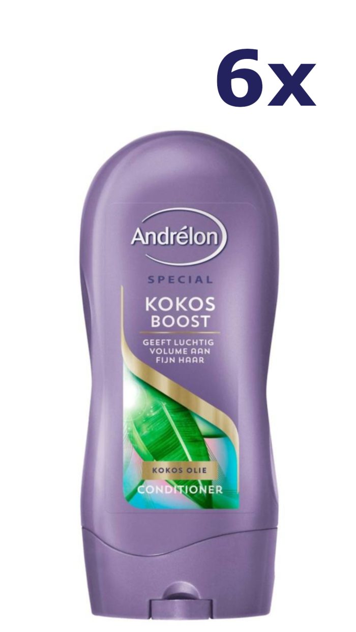 6x Andrelon Conditioner Kokos Boost 300 ml