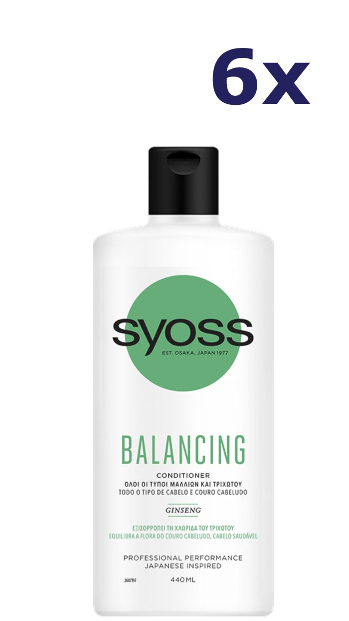 6x Syoss Conditioner - Balancing 440 ml