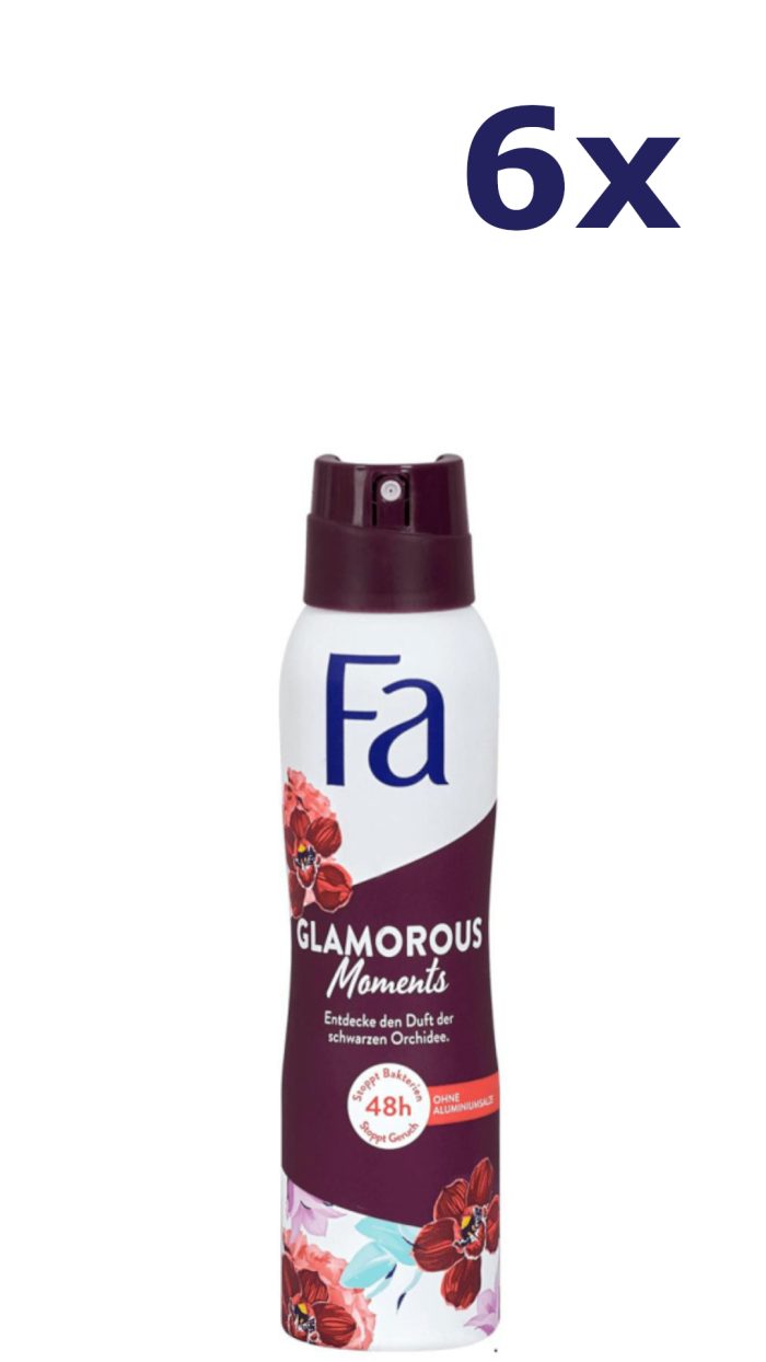 6x Fa Deospray – Glamorous Moments 150 ml