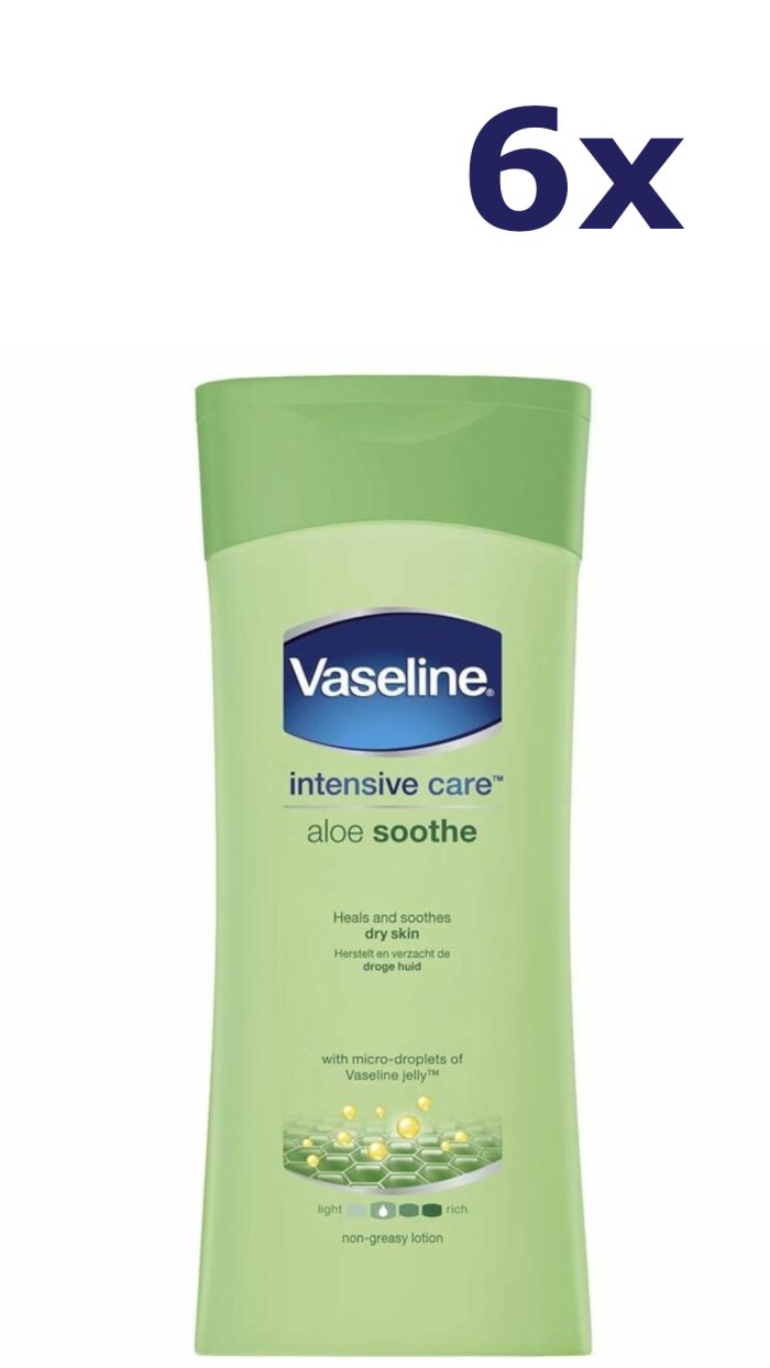 6x Vaseline Bodylotion – Aloe Vera 200 ml