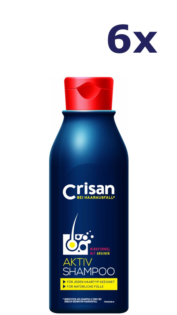 6x Crisan Shampoo 250ml Anti Haaruitval