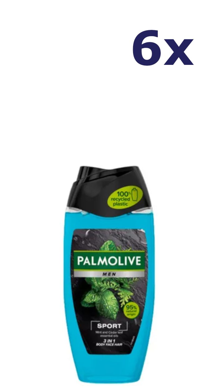 6x Palmolive Douchegel 250ml For Men Sport