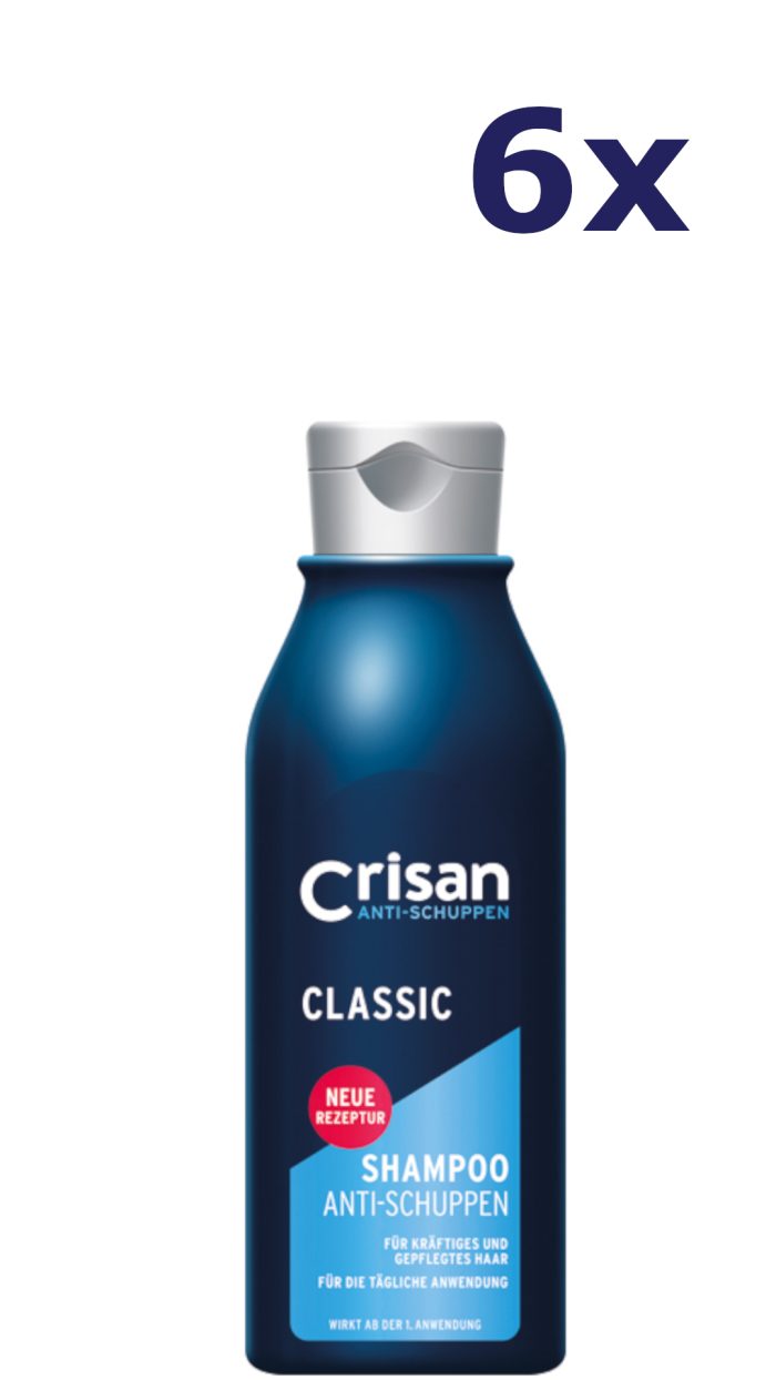 6x Crisan Shampoo 250ml Anti roos normaal haar