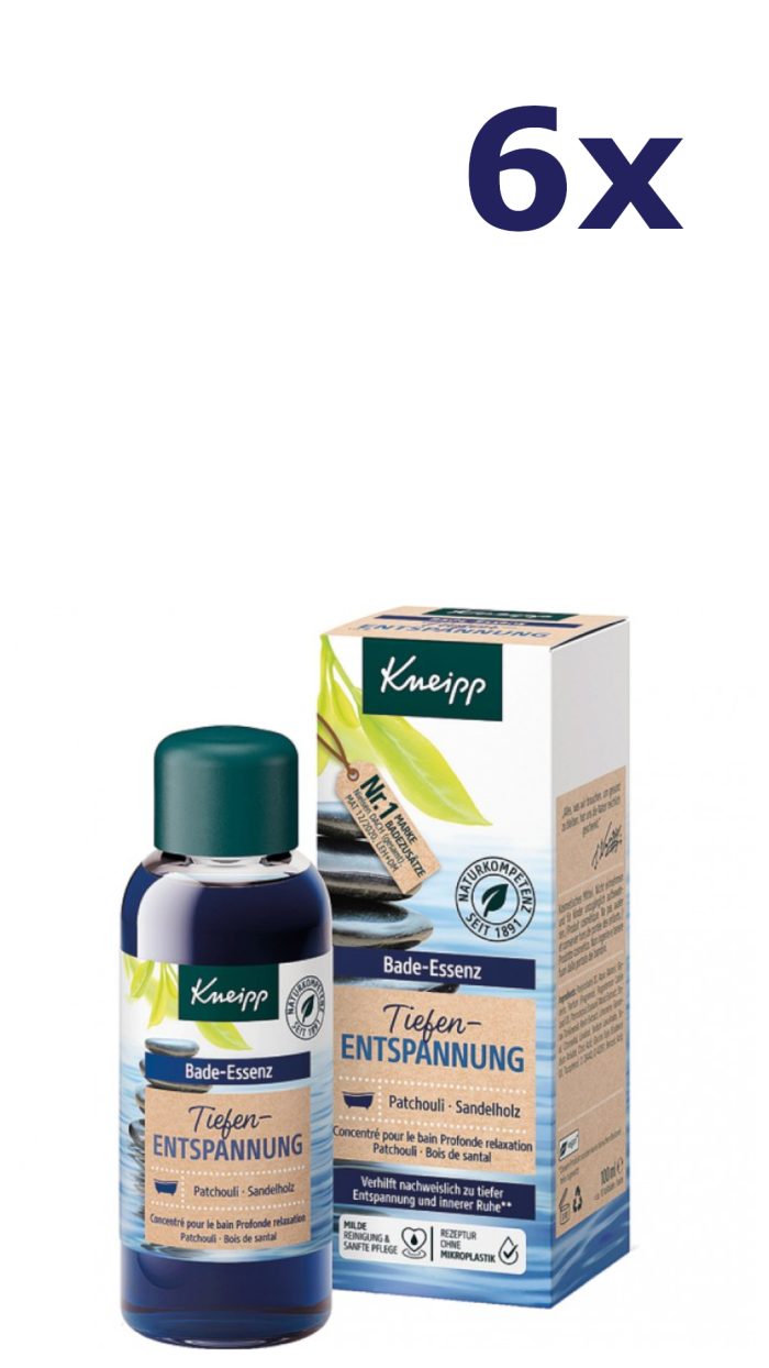 6x Kneipp badolie 100ml deep-relaxation