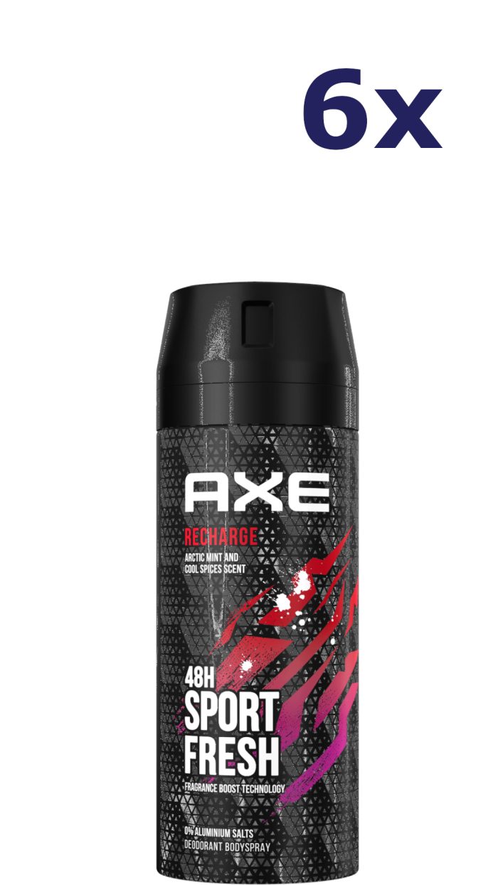 6x Axe Deospray – Sport Fresh 150 ml