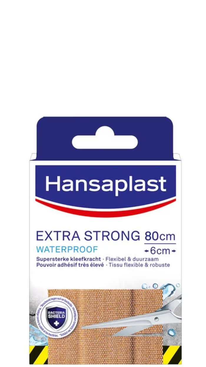 Hansaplast Pleisters – Extra Strong Waterproof 80cm x 6cm