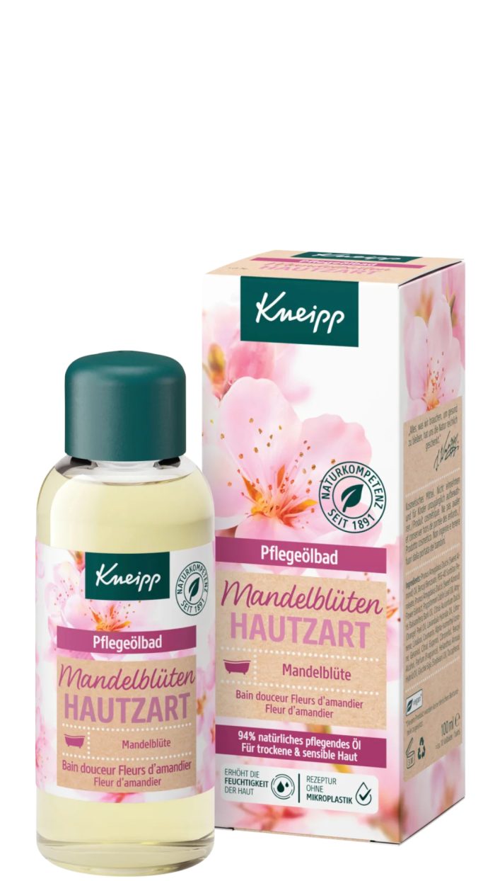 Kneipp badolie 100ml amandelbloesem gevoelige huid