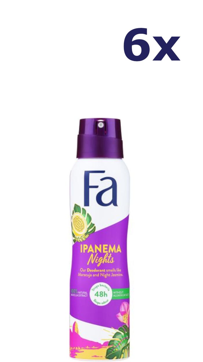 6x Fa Deospray – Ipanema Nights 150 ml