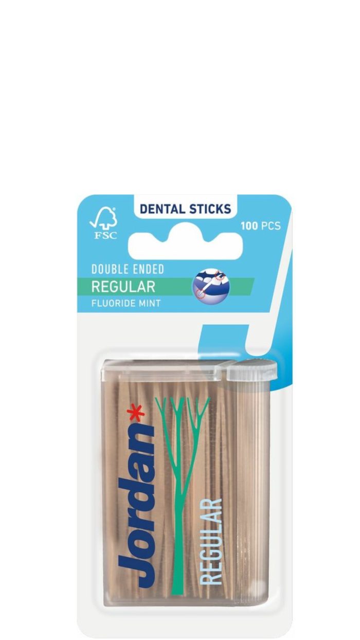 Jordan Dental Sticks Regular 100 stuks tndenstokers