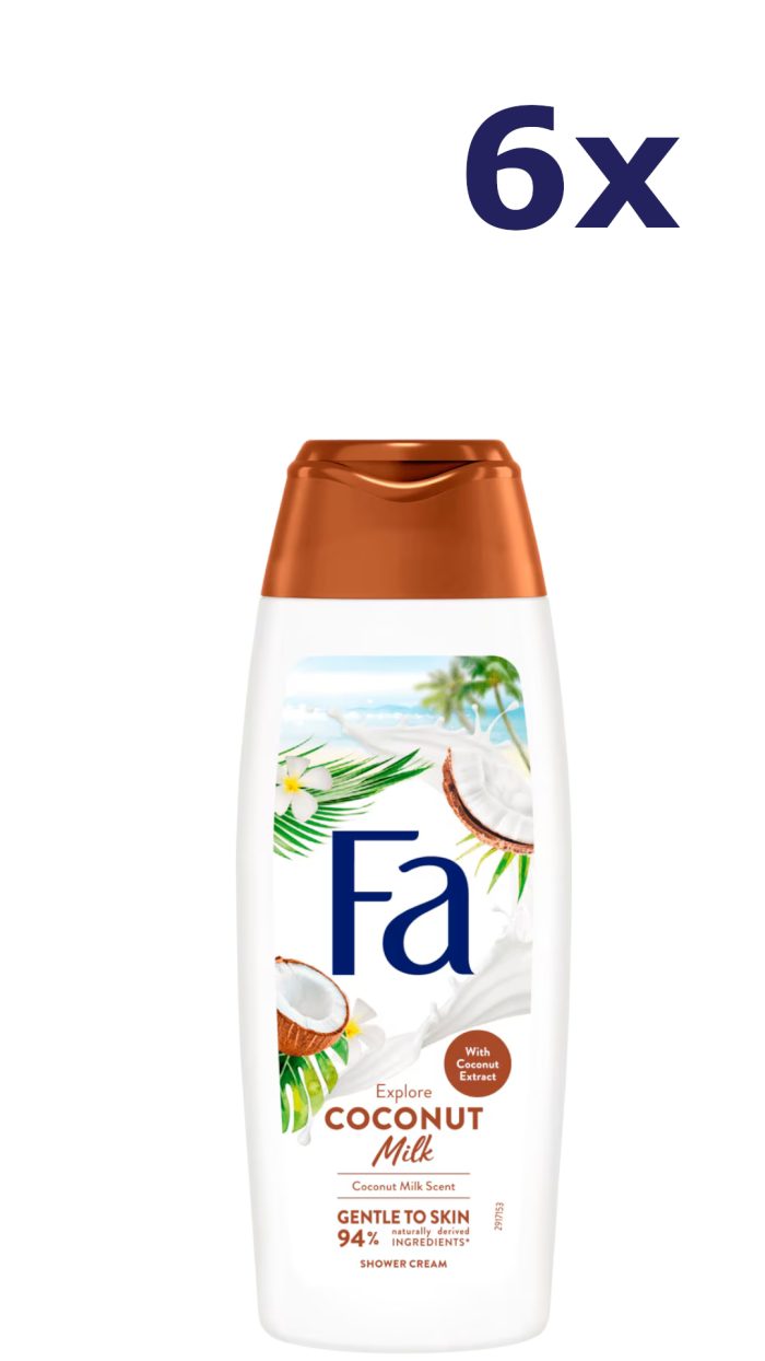 6x Fa Douchegel - Coconut Milk 250 ml