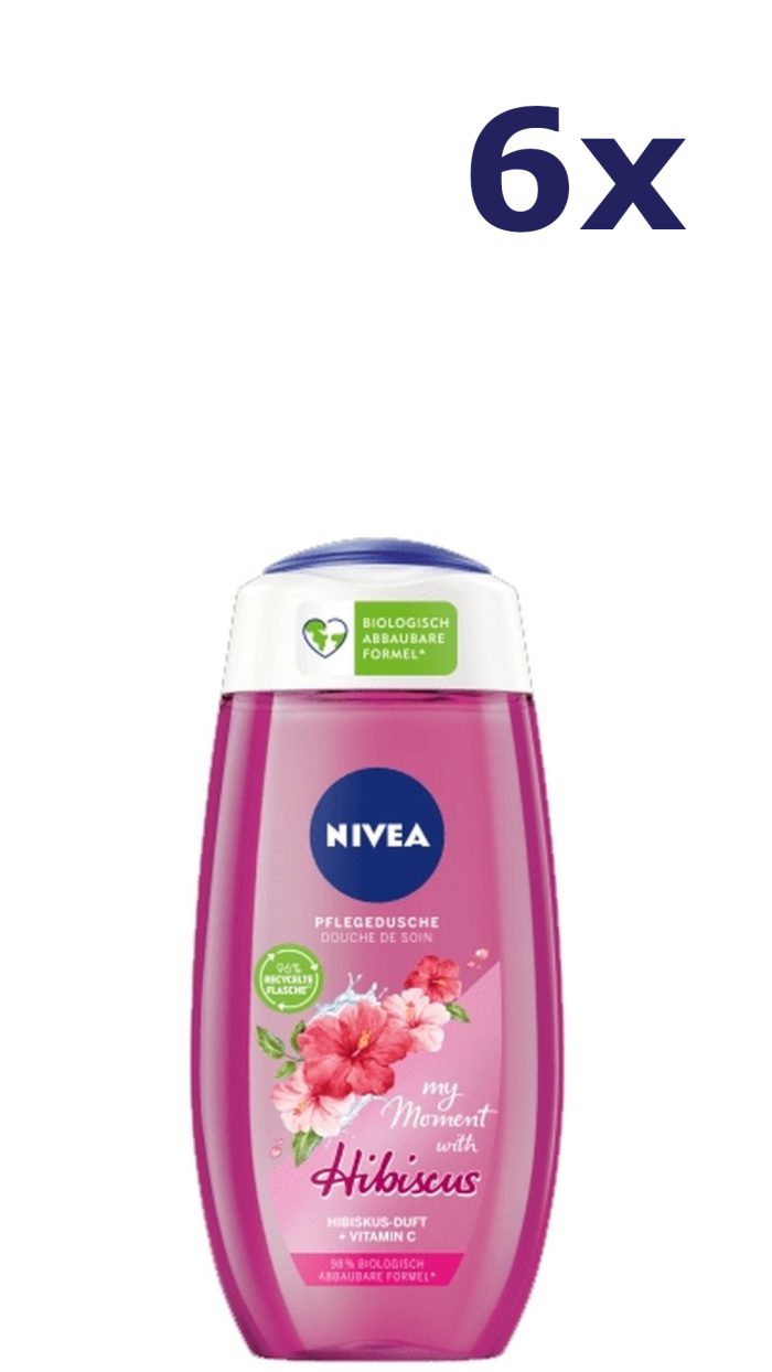 6x Nivea Douchegel – My Moment With Hibiscus 250 ml