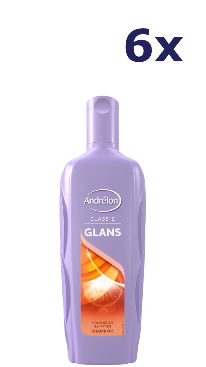 6x Andrelon Shampoo Glans 300 ml