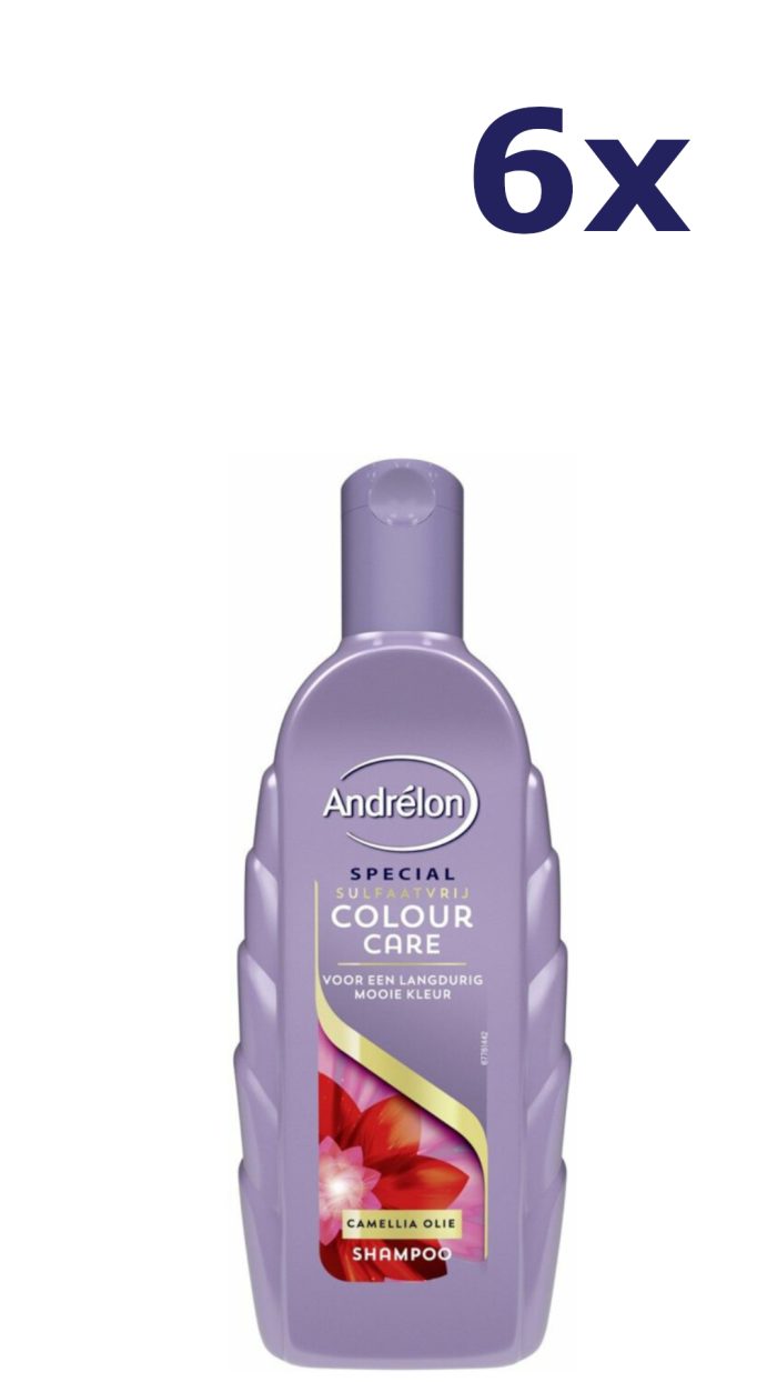 6x Andrelon Shampoo – Kleur Sulfaatvrij 300 ml