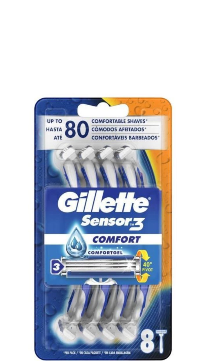 Gillette Wegwerpmesjes Men – Sensor 3 Comfort 6 stuks