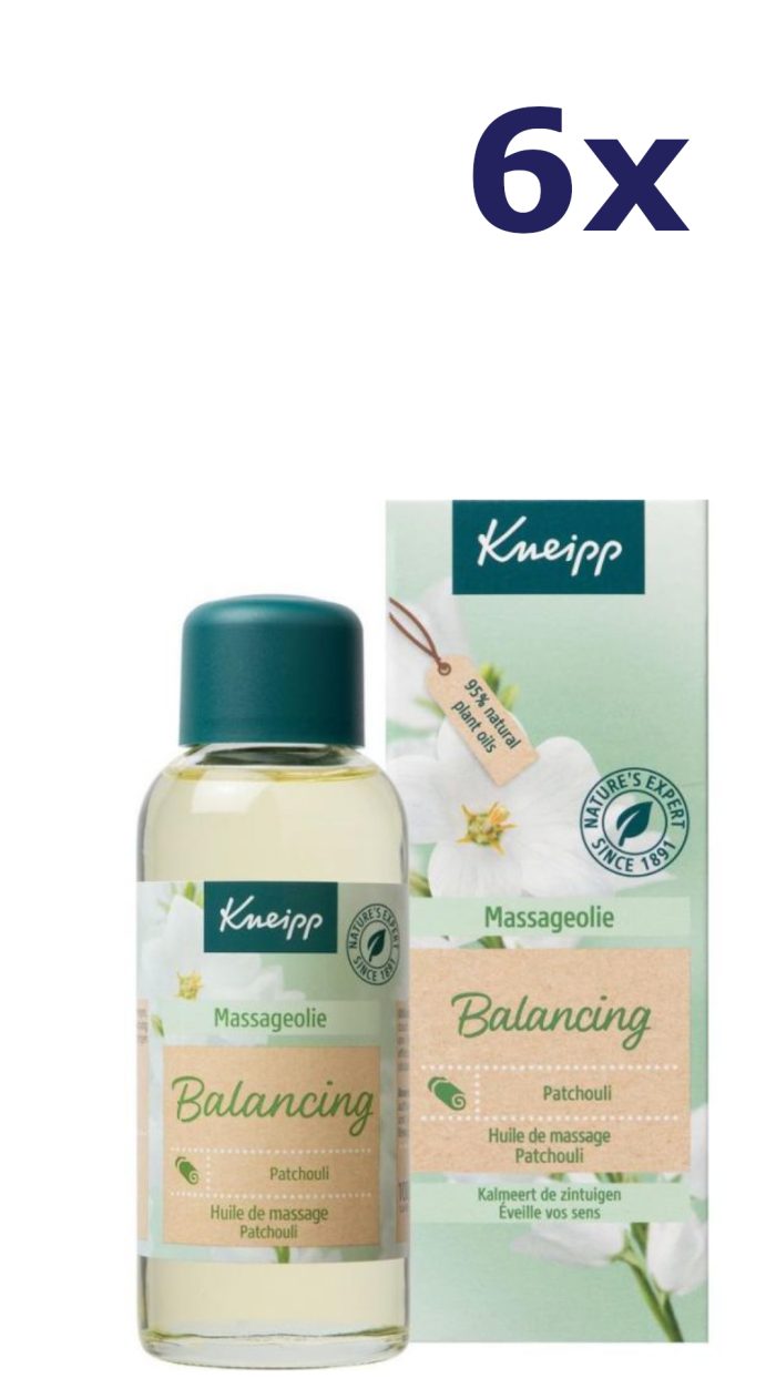 6x Kneipp Balancing massageolie patchouli 100ML