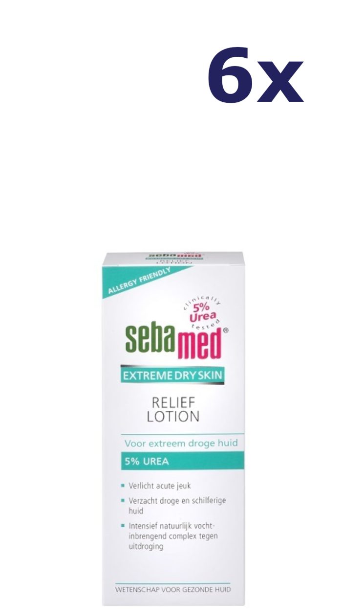 6x Seba Med Relief Lotion 5% Urea 200ml