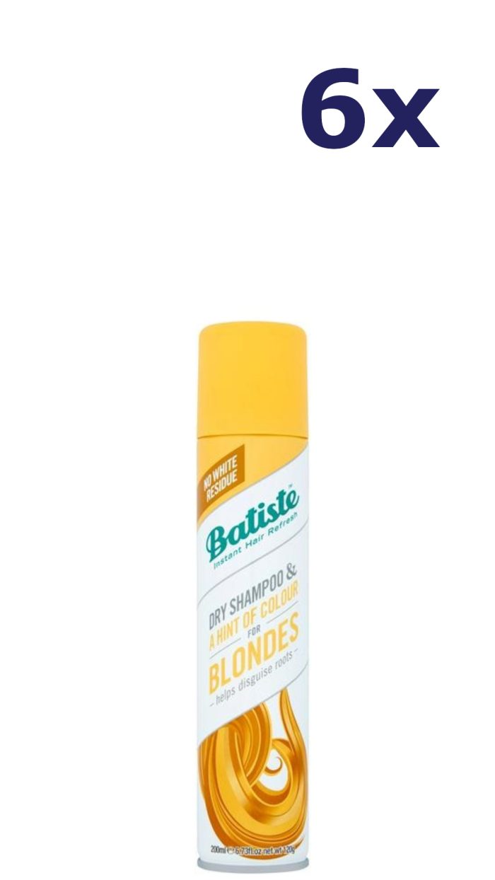 6x Batiste Droogshampoo blonde 200 ml