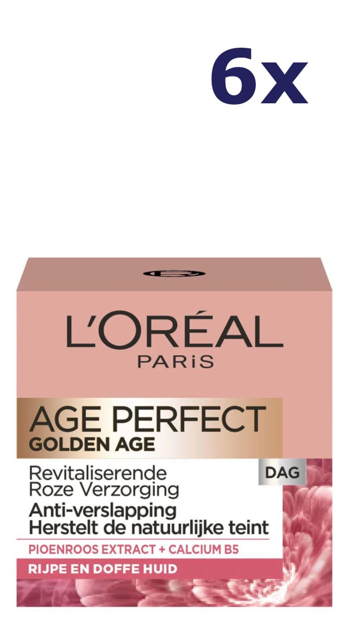 6x L'Oreal Skin Age Perfect Golden Age Dagcreme SPF 30