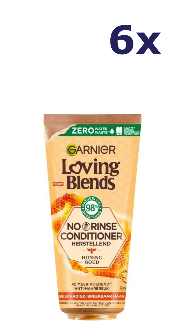 6x Garnier Loving Blends Leave In Conditioner 200ml Honing