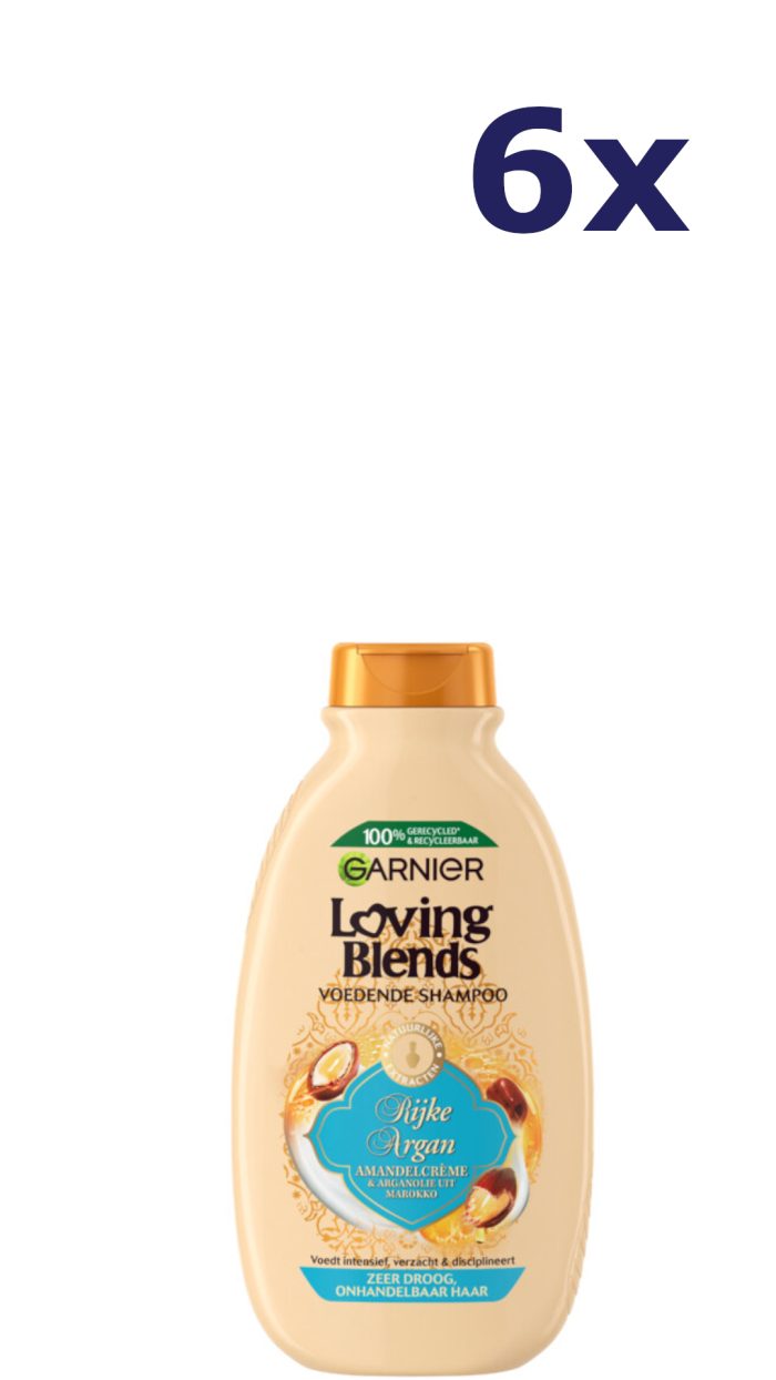 6x Garnier Shampoo Loving Blends - Argan 300ml