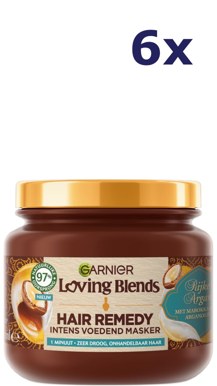 6x Garnier Loving Blends Masker 340ml Rijke Argan