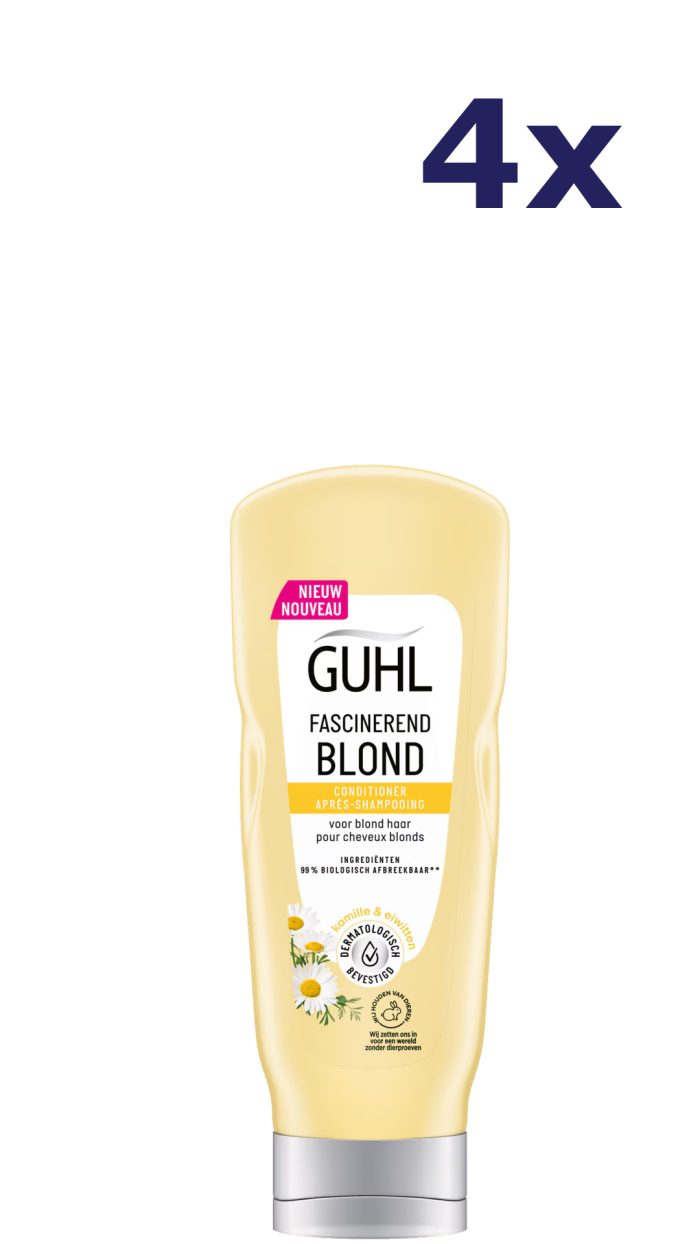 4x Guhl Conditioner colorshine blond glans 200ml