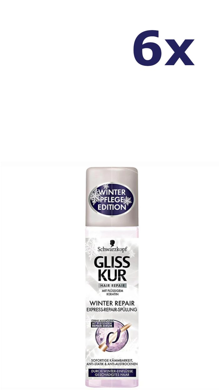 6x Gliss-Kur Anti-Klit spray - Winter Repair 200 ml