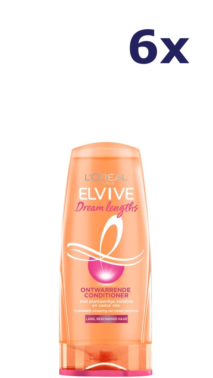 6x L'Oreal Elvive Cremespoeling Dream Lenghts 200ML