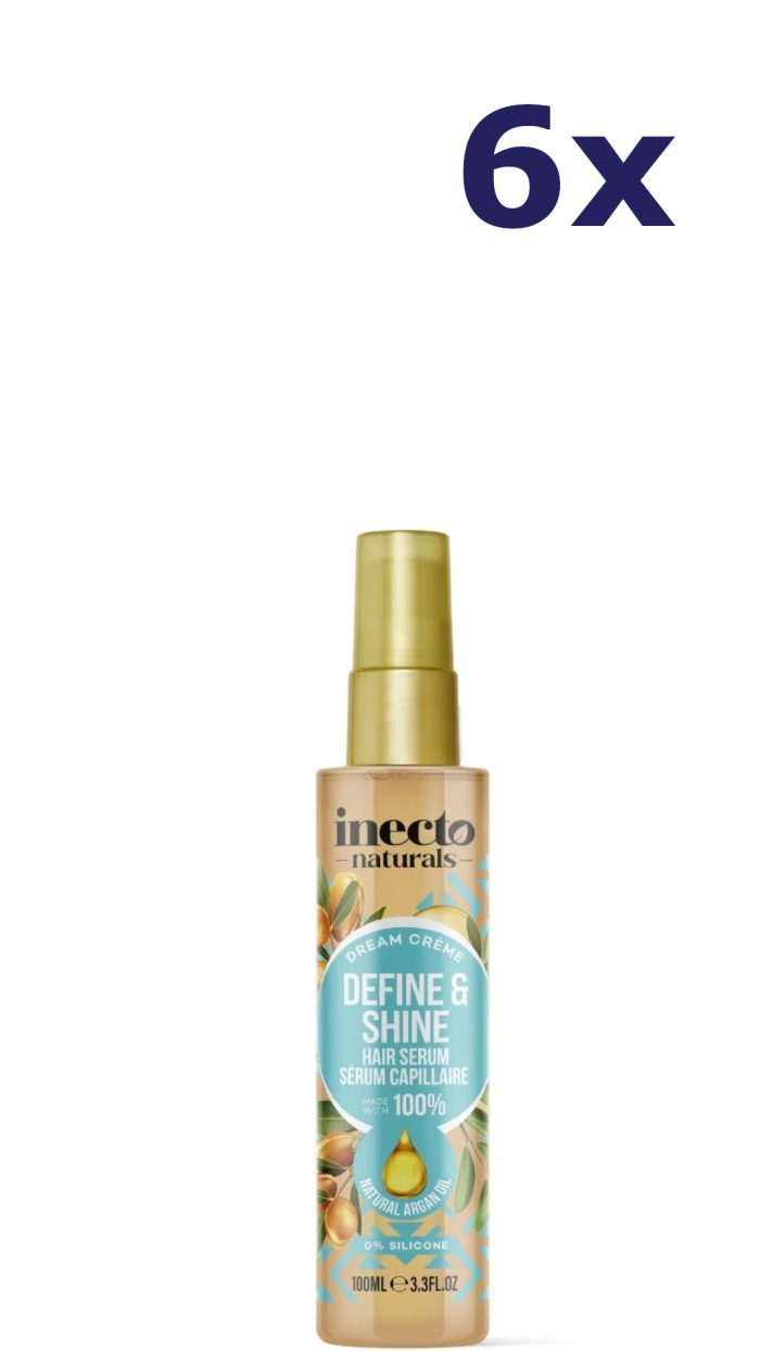 6x Inecto Naturals Argan Serum Dream Creme 100ml haarserum