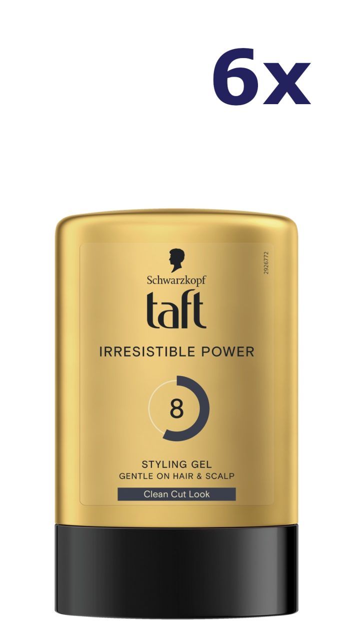 6x Taft Styling Gel Irresistible Power Gel 300 ML