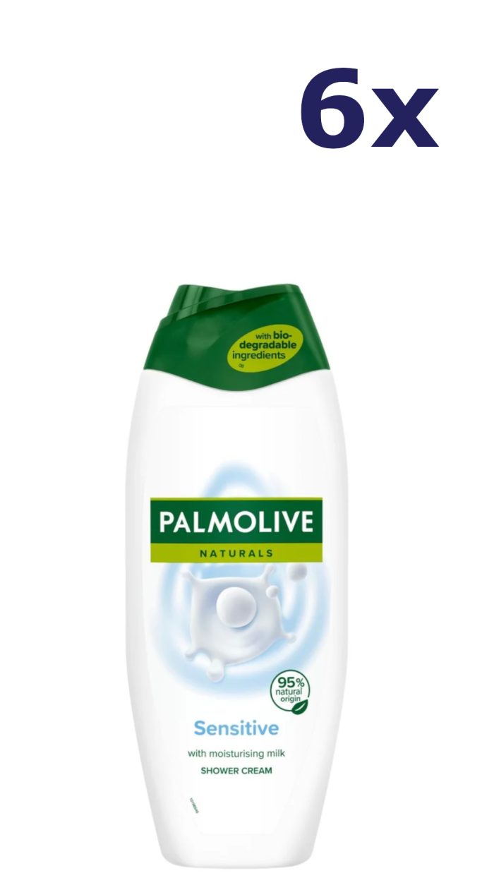 6x Palmolive Douchegel - Naturals Sensitive 500ml