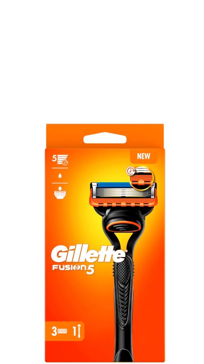 Gillette Fusion5 - scheerapparaat + 3 navulmesjes