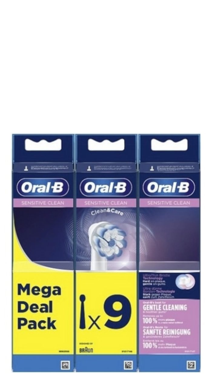 Oral-B Opzetborstels – Sensitive Clean 9 stuks (3+3+3)