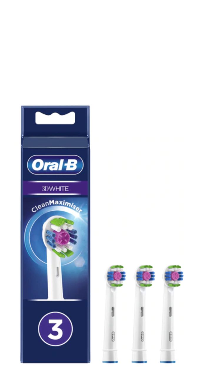 Oral-B opzetborstel 3D wit 3 stuks