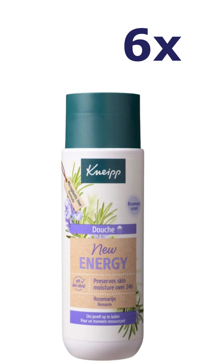 6x Kneipp Douche 200 ml New Energy