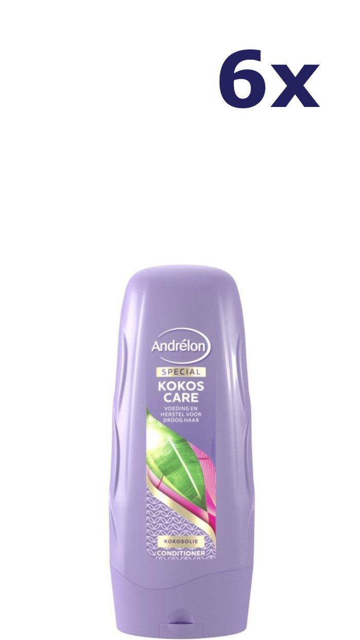 6x Andrelon Conditioner kokos care 300ML