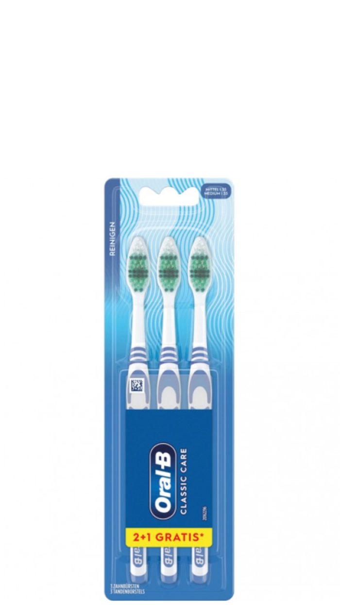 Oral-B 3 stuks Tandenborstel Classic Care medium