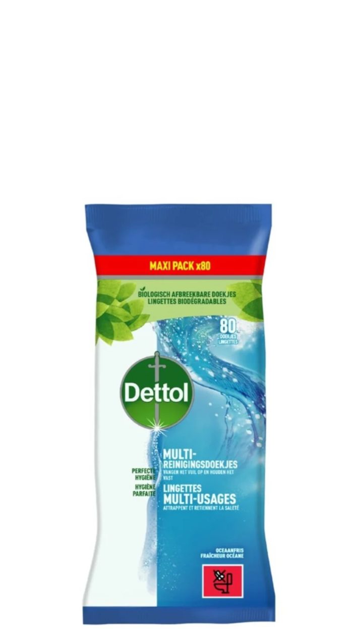 Dettol Hygienische Schoonmaakdoekjes Power & Fresh