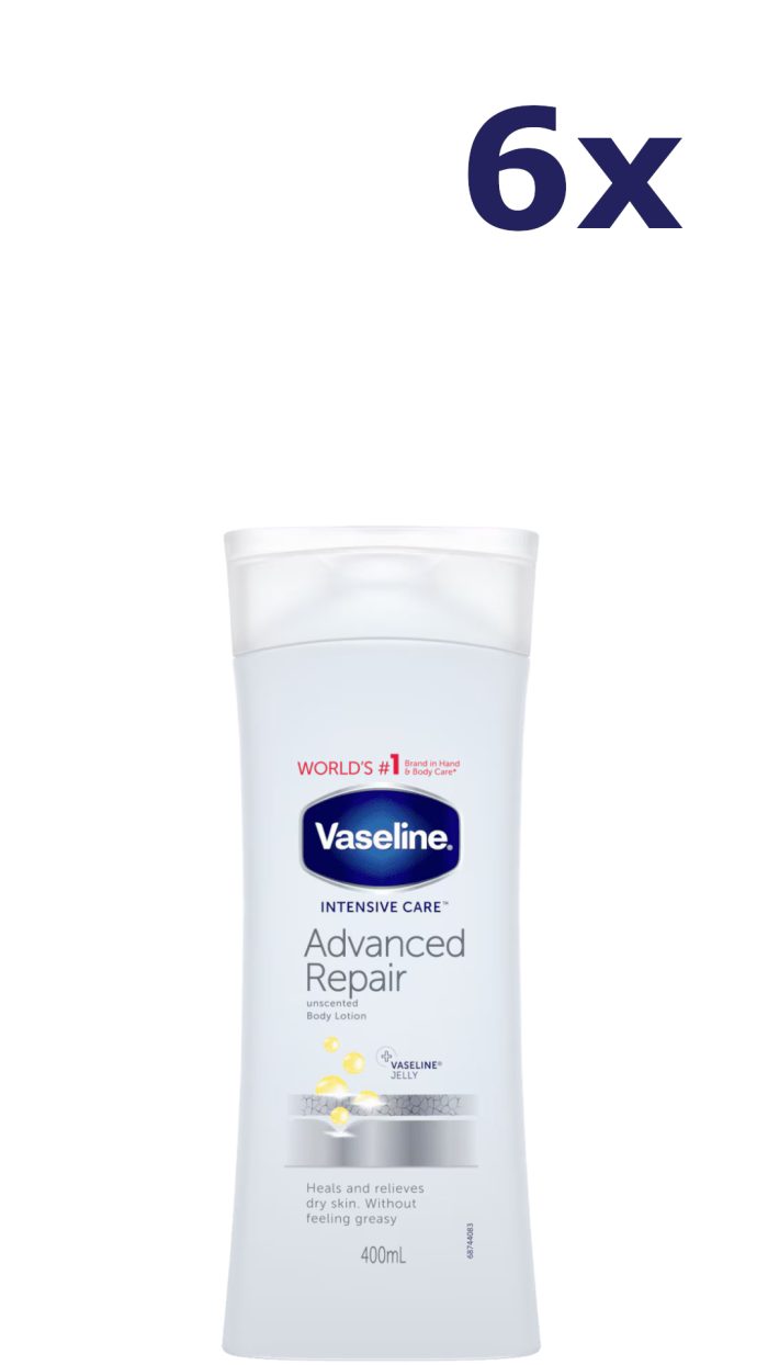 6x Vaseline Intensive Care Advanced Repair Bodylotion 400ml