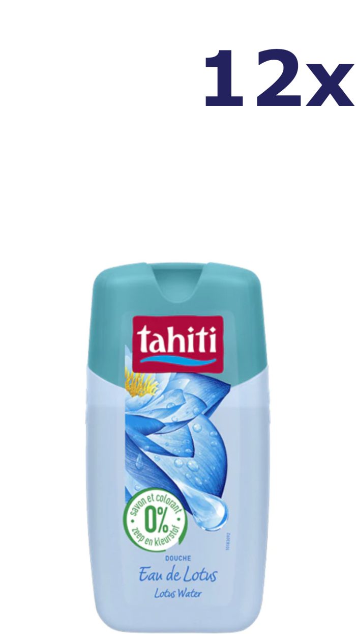 12x Tahiti Douchegel - 250ml - lotus water