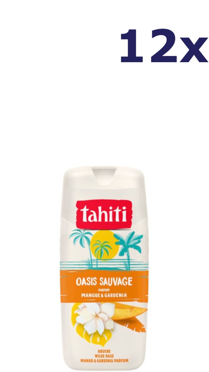 12x Tahiti Douchegel - 315ml - wilde oase - mango & gardenia