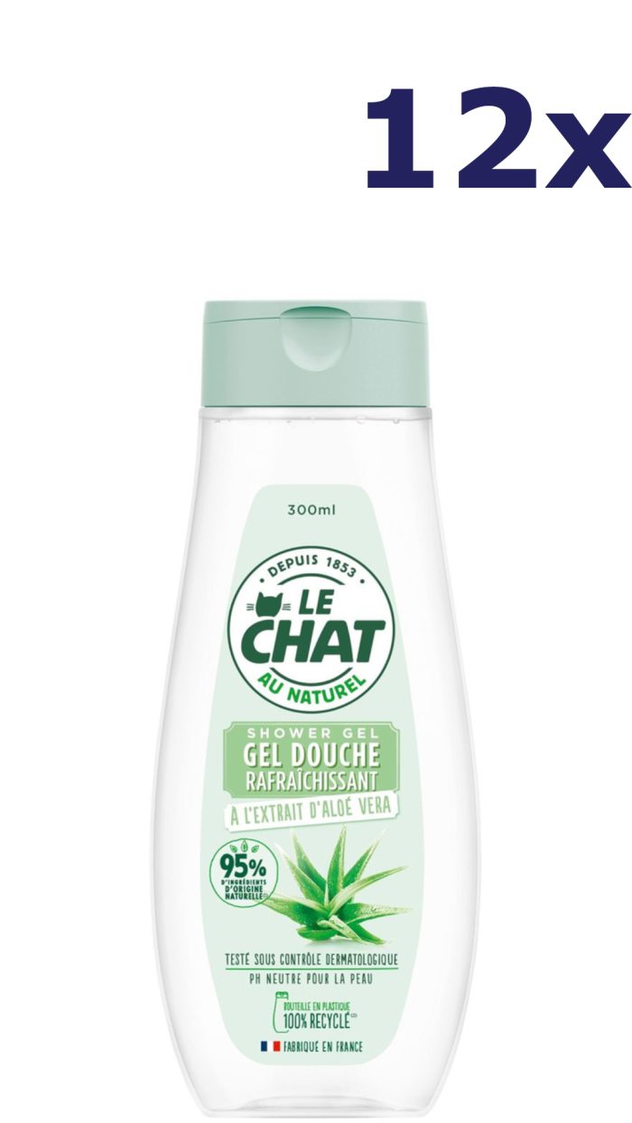 12x Le chat Douchegel - 300ml aloe vera