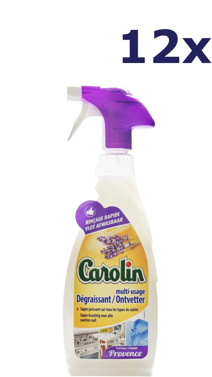 12x Carolin Spray - 650ml - ontvetter - provence