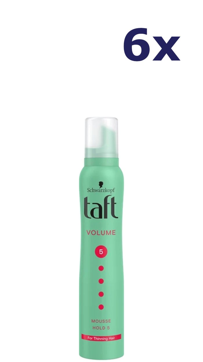 6x Taft Mousse 200 ml Volume Hold 5