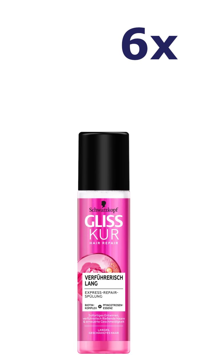 6x Gliss-Kur Conditioner - Express Repair 200 ml