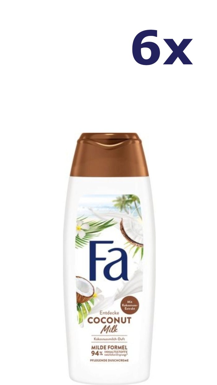 6x Fa Douchegel - Coconut Milk 250 ml