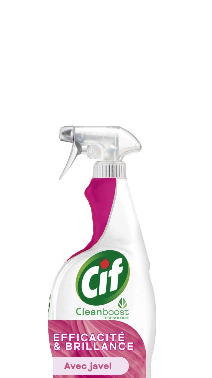 Cif 750ml efficiëntie & glans reiniger met bleekmiddel