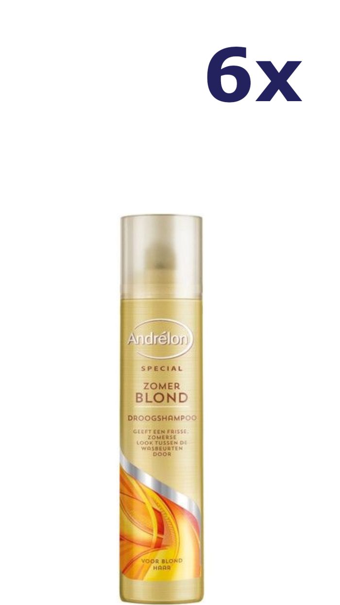 6x Andrelon Droog Shampoo – Zomerblond 245 ml